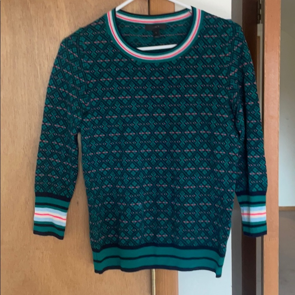 J. crew Fair Isle Merino Wool Sweater (S)